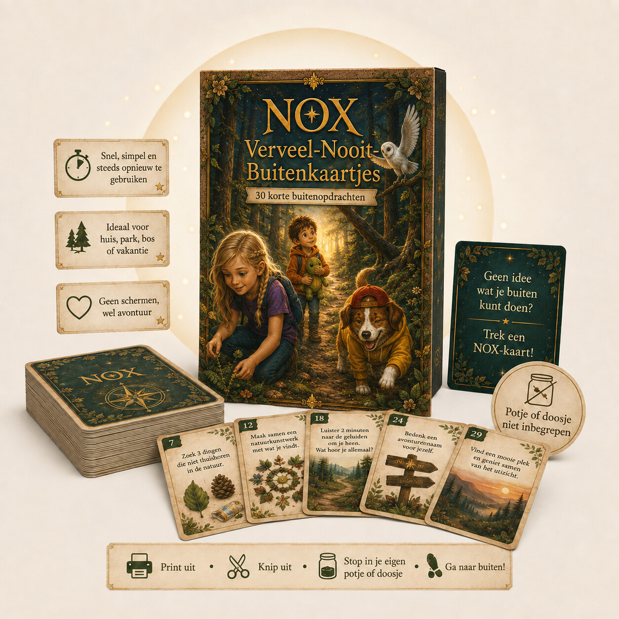 Cover van NOX Verveel-Nooit-Buitenkaartjes